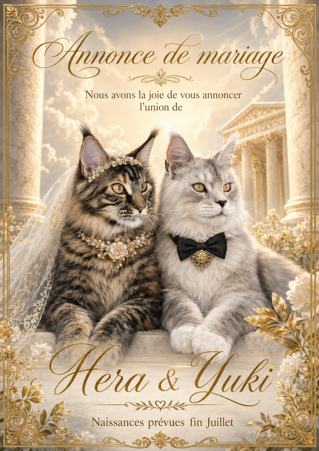 - Ecrin du félin Annonce mariage hera yuki 2026